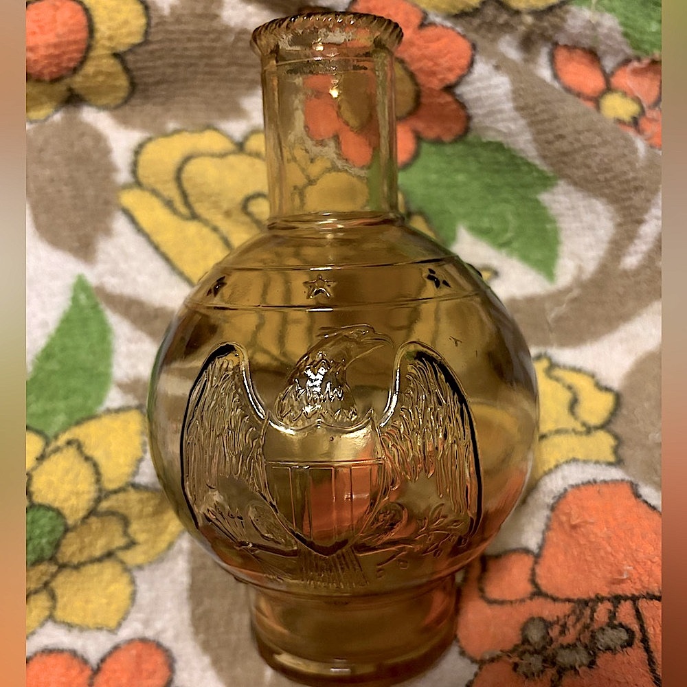 Wheaton Antique Yellow Amber Glass Fire Extinguisher Grenade (not filled)